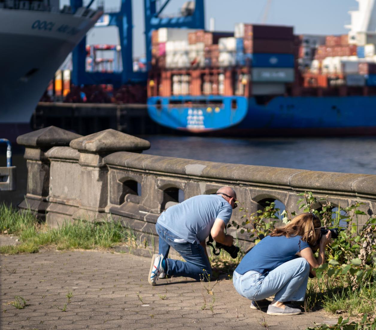 Voller Einsatz für das perfekte Bild, Foto: Heinz Brossolat