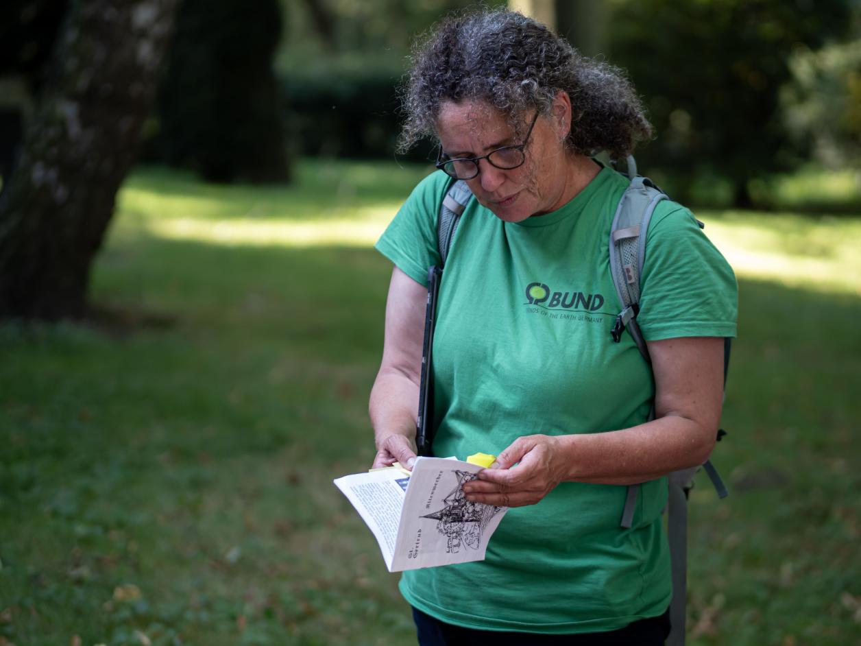 Naturschutzexpertin Gisela Bertram, Foto: Heinz Brossolat