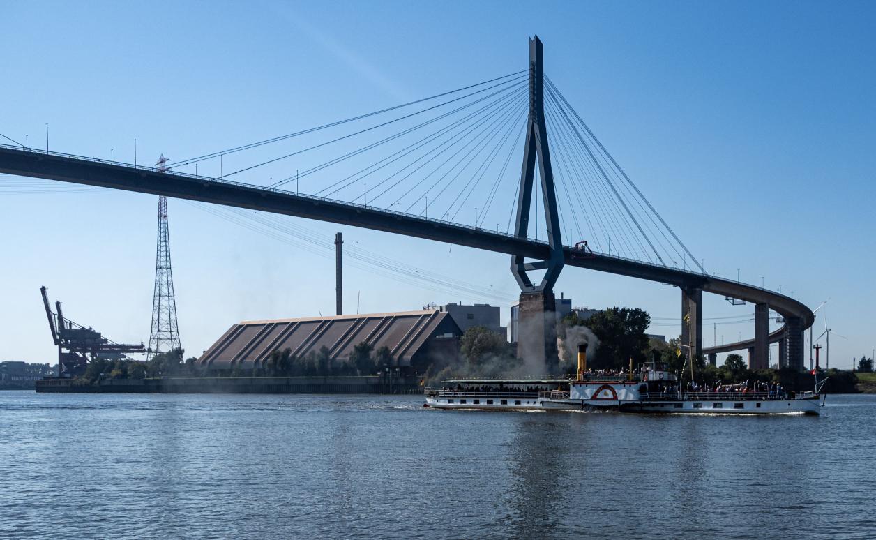 Die Köhlbrandbrücke, Foto: Heinz Brossolat