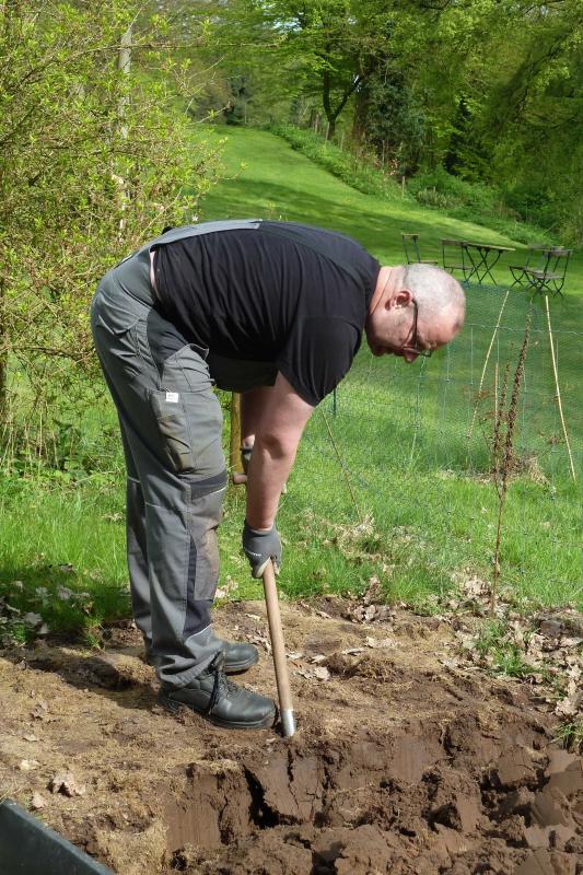 Vorbereitungen für ein Beerenobst, Foto: Elke Sommerfeld