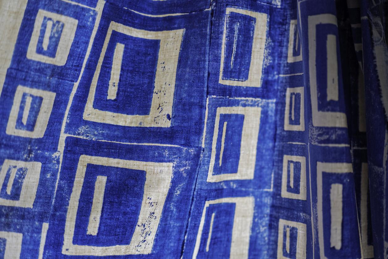 Historischer Blaudruck, Foto: Heinz Brossolat
