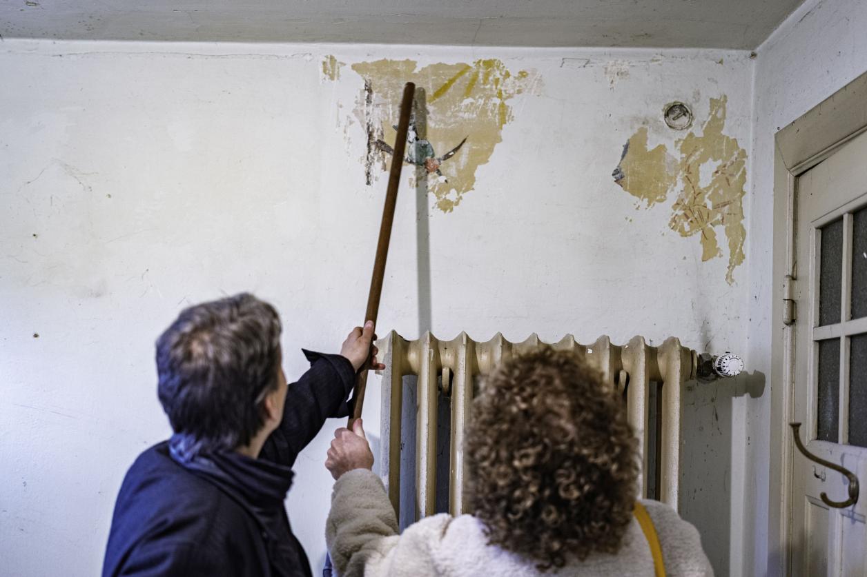 Versteckte Malerei im Keller, Foto: Heinz Brossolat