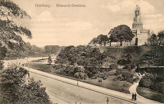 Alter Elbpark aus Südwesten (Postkarte um 1910, Archiv Joachim Schnitter)