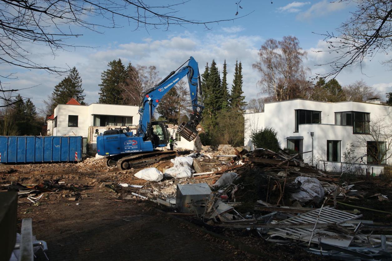 Kapitän-Dreyer-Weg 28 nach dem Abriss, Foto: Stefan Bick