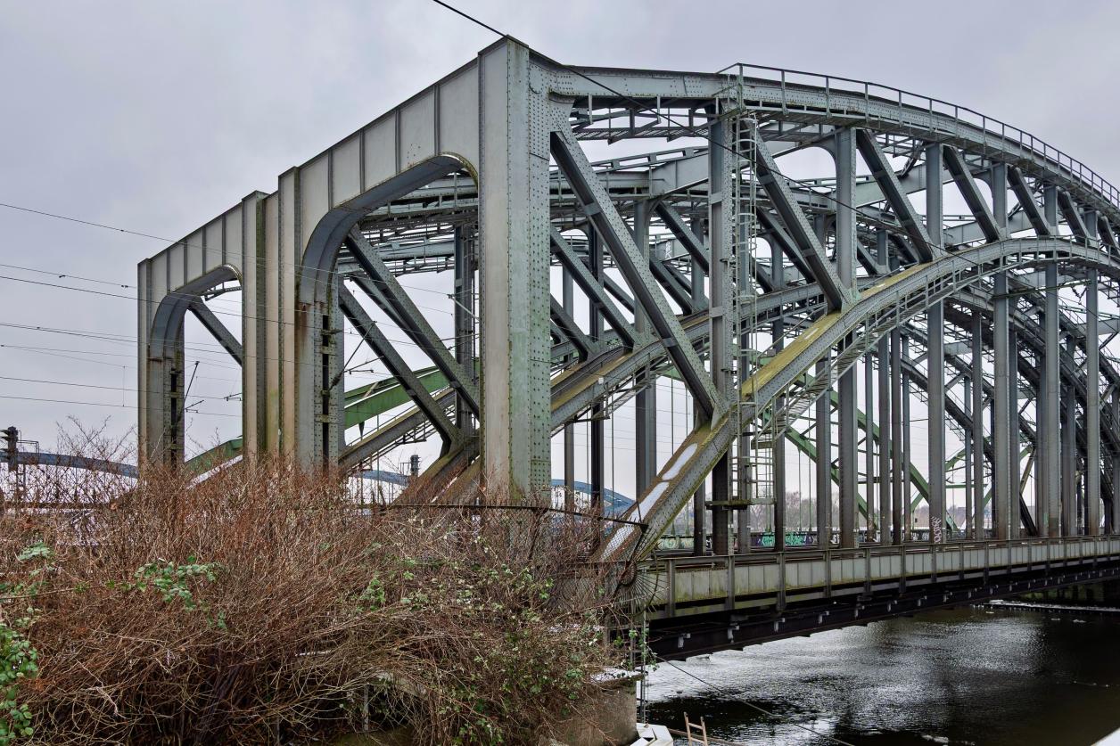 Norderelbbr&uuml;cke im Januar 2025, Foto: Heinz Brossolat