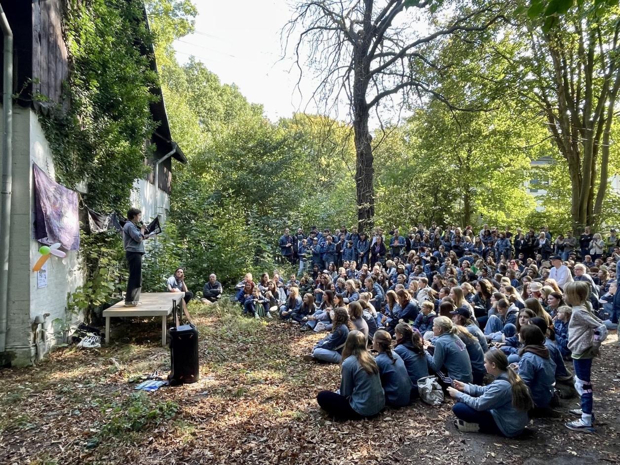 Kundgebung Pfadfinder:innen September 2025, Foto: Kristina Sassenscheidt