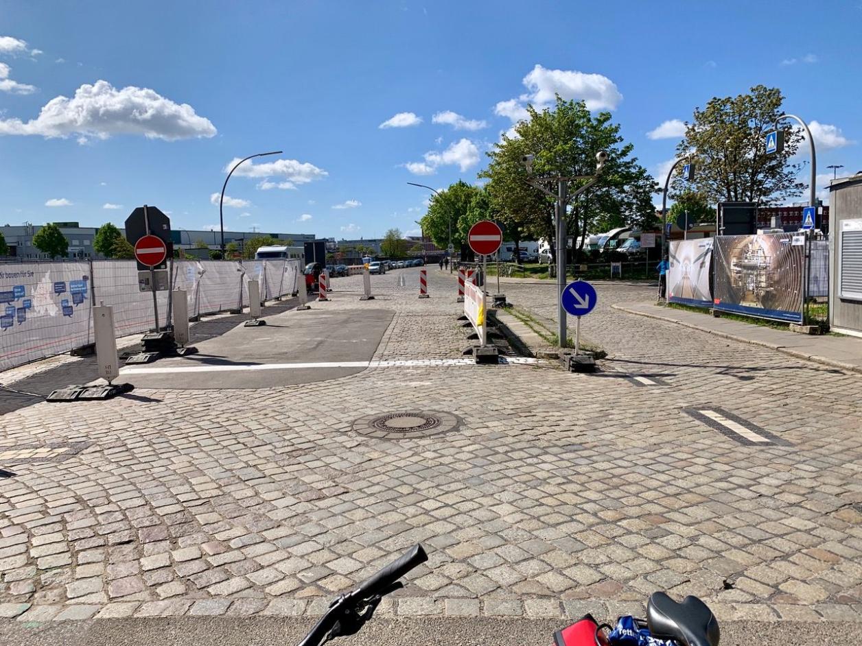 Historisches Pflaster Hermann-Blohm-Straße, Foto: Kristina Sassenscheidt