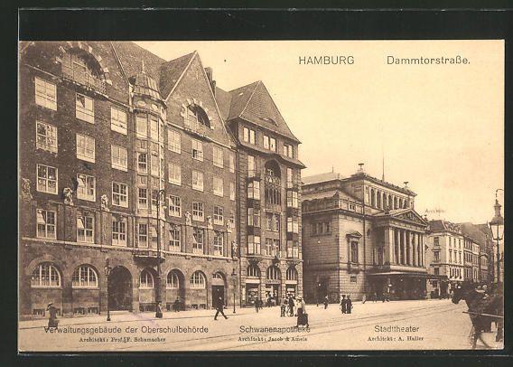 Das alte Stadttheater mit neuer Fassade von Martin Haller aus dem Jahr 1874, Quelle: Archiv Jürgen Bönig