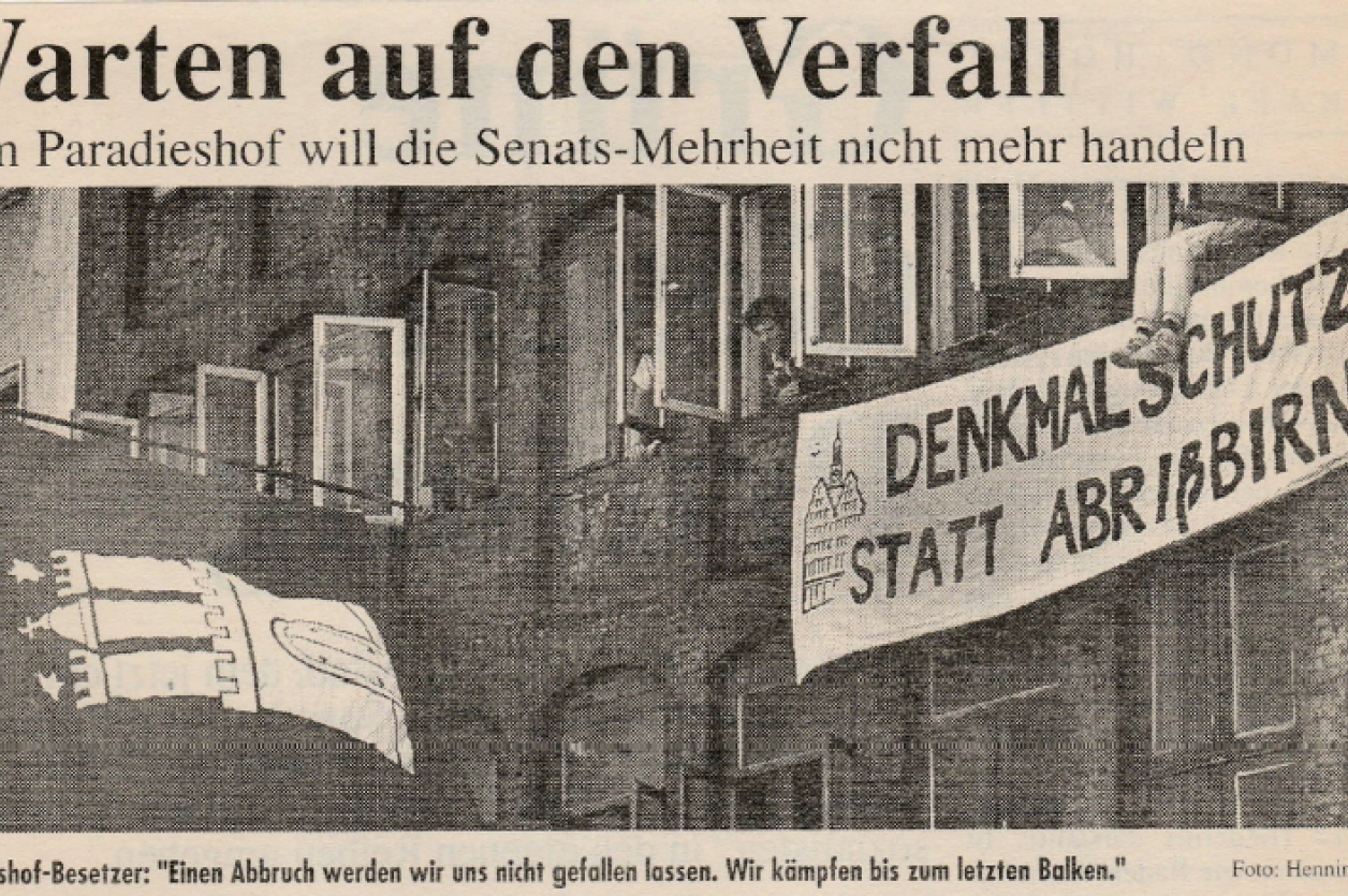 Auschnitt aus dem Artikel der Hamburger Rundschau, 11.05.1989; Foto: Hamburger Rundschau