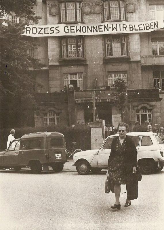 Transparent 1975, Foto: Mietergruppe Hayn-/Hegestraße